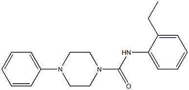 N-(2-ethylphenyl)-4-phenylpiperazine-1-carboxamide Struktur