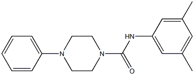 N-(3,5-dimethylphenyl)-4-phenylpiperazine-1-carboxamide Struktur