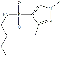 N-butyl-1,3-dimethylpyrazole-4-sulfonamide Struktur