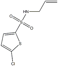 5-chloro-N-prop-2-enylthiophene-2-sulfonamide Struktur