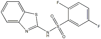 N-(1,3-benzothiazol-2-yl)-2,5-difluorobenzenesulfonamide Struktur