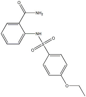 2-[(4-ethoxyphenyl)sulfonylamino]benzamide Struktur