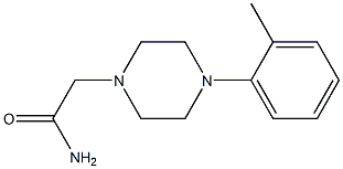 2-[4-(2-methylphenyl)piperazin-1-yl]acetamide Struktur