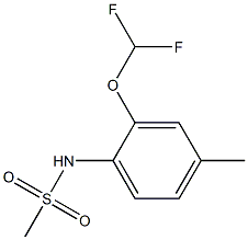 N-[2-(difluoromethoxy)-4-methylphenyl]methanesulfonamide Struktur