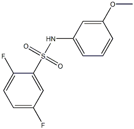 2,5-difluoro-N-(3-methoxyphenyl)benzenesulfonamide Struktur