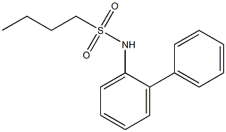 N-(2-phenylphenyl)butane-1-sulfonamide Struktur