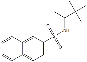 N-(3,3-dimethylbutan-2-yl)naphthalene-2-sulfonamide Struktur