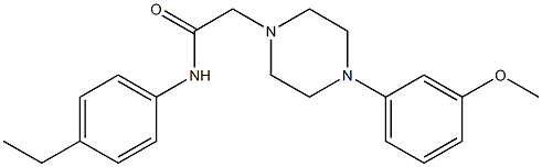 N-(4-ethylphenyl)-2-[4-(3-methoxyphenyl)piperazin-1-yl]acetamide Struktur