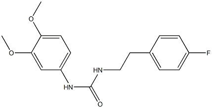 1-(3,4-dimethoxyphenyl)-3-[2-(4-fluorophenyl)ethyl]urea Struktur