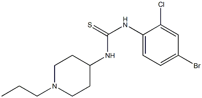 1-(4-bromo-2-chlorophenyl)-3-(1-propylpiperidin-4-yl)thiourea Struktur