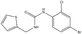 1-(4-bromo-2-chlorophenyl)-3-(thiophen-2-ylmethyl)urea Structure