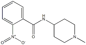 N-(1-methylpiperidin-4-yl)-2-nitrobenzamide Struktur