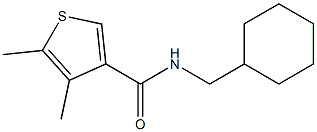 N-(cyclohexylmethyl)-4,5-dimethylthiophene-3-carboxamide Struktur