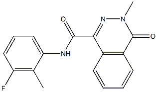 N-(3-fluoro-2-methylphenyl)-3-methyl-4-oxophthalazine-1-carboxamide Struktur