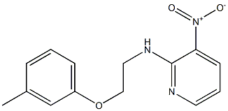 N-[2-(3-methylphenoxy)ethyl]-3-nitropyridin-2-amine Struktur