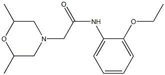 2-(2,6-dimethylmorpholin-4-yl)-N-(2-ethoxyphenyl)acetamide Structure