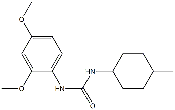 1-(2,4-dimethoxyphenyl)-3-(4-methylcyclohexyl)urea Struktur