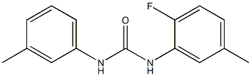 1-(2-fluoro-5-methylphenyl)-3-(3-methylphenyl)urea Struktur