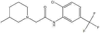 N-[2-chloro-5-(trifluoromethyl)phenyl]-2-(3-methylpiperidin-1-yl)acetamide Struktur