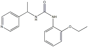 1-(2-ethoxyphenyl)-3-(1-pyridin-4-ylethyl)urea Struktur