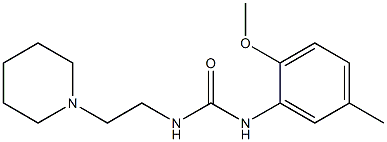 1-(2-methoxy-5-methylphenyl)-3-(2-piperidin-1-ylethyl)urea Structure