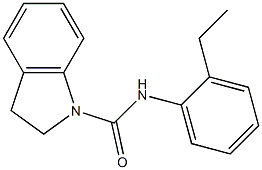 N-(2-ethylphenyl)-2,3-dihydroindole-1-carboxamide Struktur