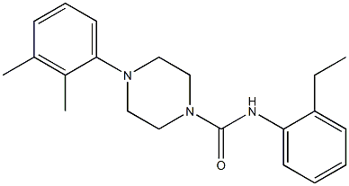 4-(2,3-dimethylphenyl)-N-(2-ethylphenyl)piperazine-1-carboxamide Struktur