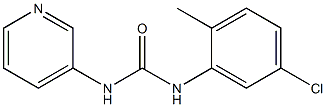 1-(5-chloro-2-methylphenyl)-3-pyridin-3-ylurea Struktur