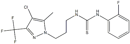 1-[3-[4-chloro-5-methyl-3-(trifluoromethyl)pyrazol-1-yl]propyl]-3-(2-fluorophenyl)thiourea