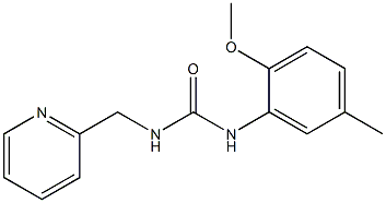 1-(2-methoxy-5-methylphenyl)-3-(pyridin-2-ylmethyl)urea Struktur