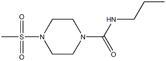 4-methylsulfonyl-N-propylpiperazine-1-carboxamide Struktur