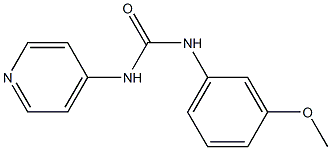 1-(3-methoxyphenyl)-3-pyridin-4-ylurea Struktur