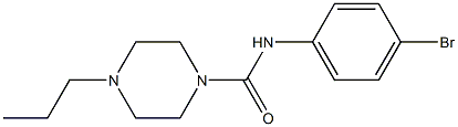 N-(4-bromophenyl)-4-propylpiperazine-1-carboxamide Struktur