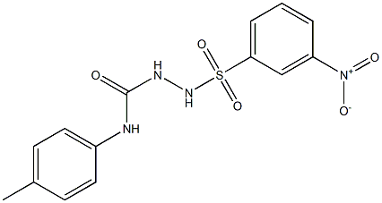 1-(4-methylphenyl)-3-[(3-nitrophenyl)sulfonylamino]urea Struktur