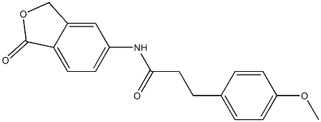 3-(4-methoxyphenyl)-N-(1-oxo-3H-2-benzofuran-5-yl)propanamide Struktur