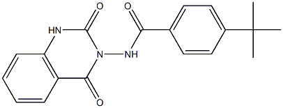 4-tert-butyl-N-(2,4-dioxo-1H-quinazolin-3-yl)benzamide Struktur