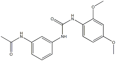 N-[3-[(2,4-dimethoxyphenyl)carbamoylamino]phenyl]acetamide Struktur