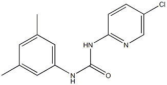 1-(5-chloropyridin-2-yl)-3-(3,5-dimethylphenyl)urea Struktur