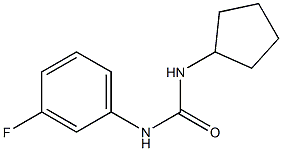 1-cyclopentyl-3-(3-fluorophenyl)urea Struktur