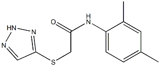 N-(2,4-dimethylphenyl)-2-(2H-triazol-4-ylsulfanyl)acetamide Struktur