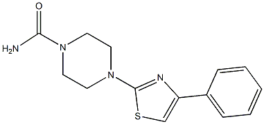 4-(4-phenyl-1,3-thiazol-2-yl)piperazine-1-carboxamide Struktur