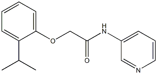 2-(2-propan-2-ylphenoxy)-N-pyridin-3-ylacetamide Struktur