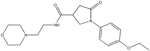 1-(4-ethoxyphenyl)-N-(2-morpholin-4-ylethyl)-5-oxopyrrolidine-3-carboxamide Struktur