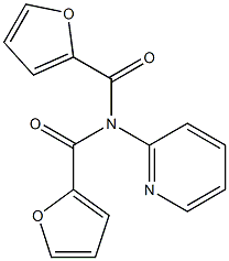 N-(furan-2-carbonyl)-N-pyridin-2-ylfuran-2-carboxamide Struktur