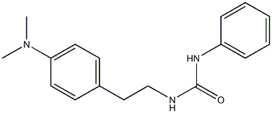 1-[2-[4-(dimethylamino)phenyl]ethyl]-3-phenylurea Struktur