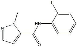 N-(2-iodophenyl)-2-methylpyrazole-3-carboxamide Struktur