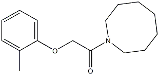 1-(azocan-1-yl)-2-(2-methylphenoxy)ethanone Struktur