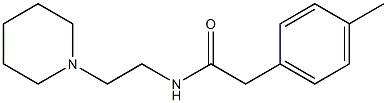 2-(4-methylphenyl)-N-(2-piperidin-1-ylethyl)acetamide Struktur