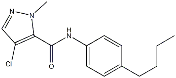 N-(4-butylphenyl)-4-chloro-2-methylpyrazole-3-carboxamide Struktur