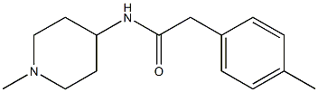 2-(4-methylphenyl)-N-(1-methylpiperidin-4-yl)acetamide Struktur